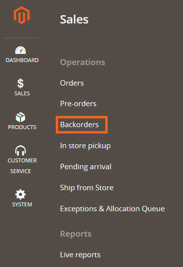 magento back orders