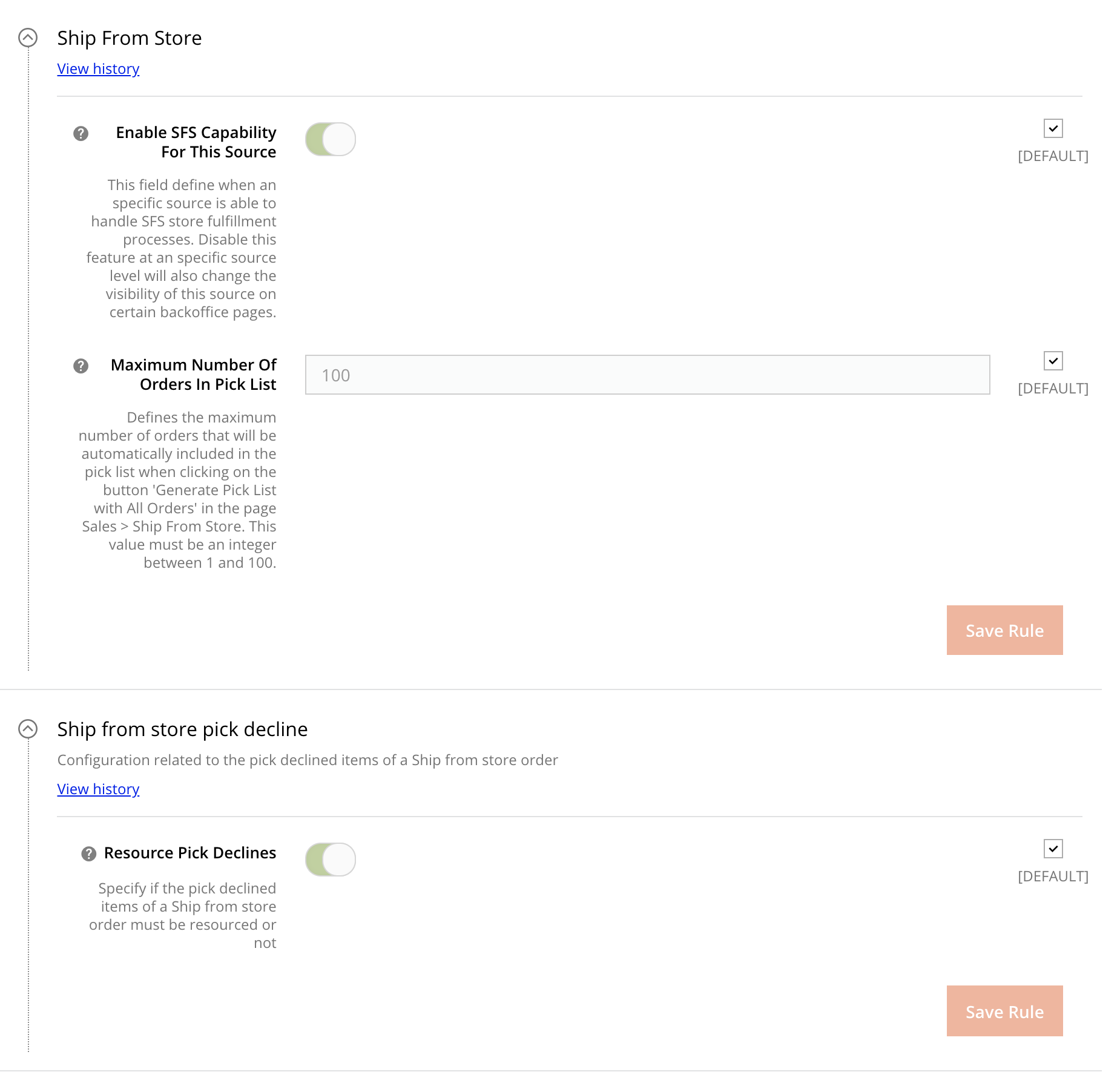 Omnichannel > Ship From Store, Ship from store pick decline