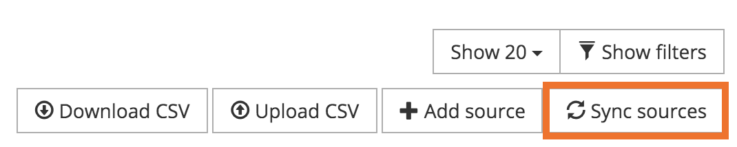 Sync sources